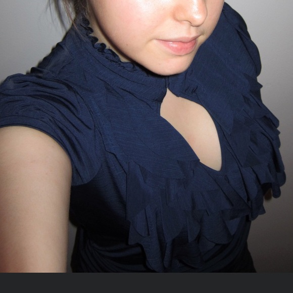 Charlotte Russe Tops - Sexy navy blue top size M